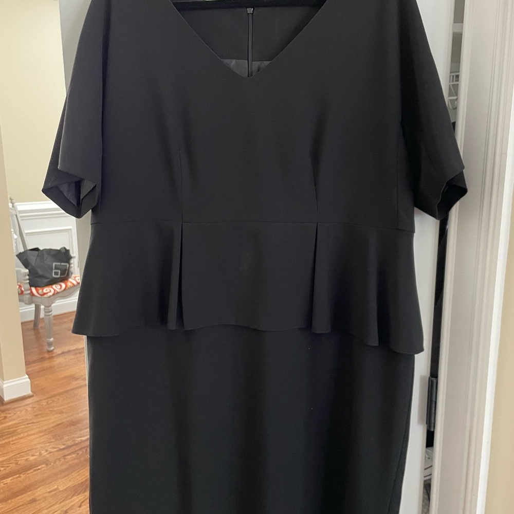 Elegant Black Peplum Dress